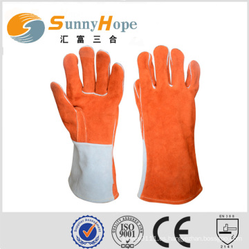 Guantes de trabajo de soldadura guantes de trabajo de cuero